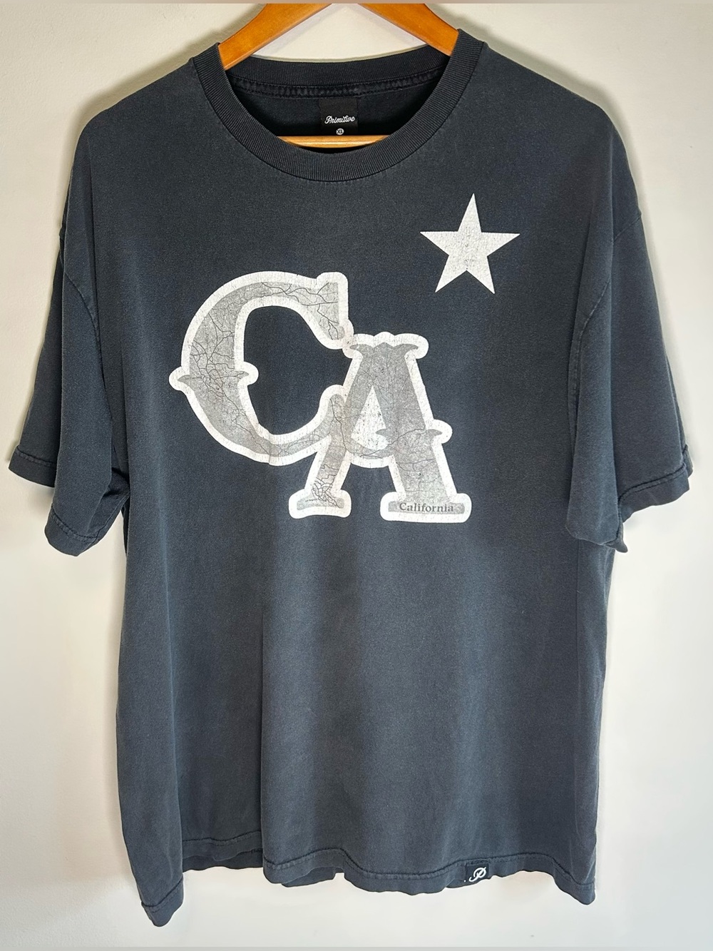 Primitive California Golden State Greats Graphic T-Shirt Men’s XL Faded Black